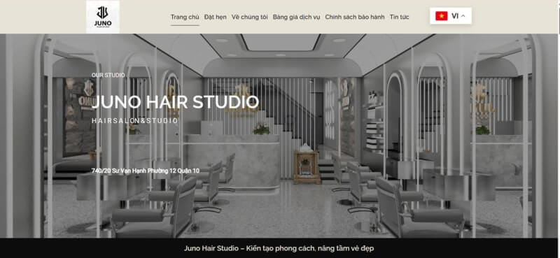 Mẫu giao diện landing page hiện đại