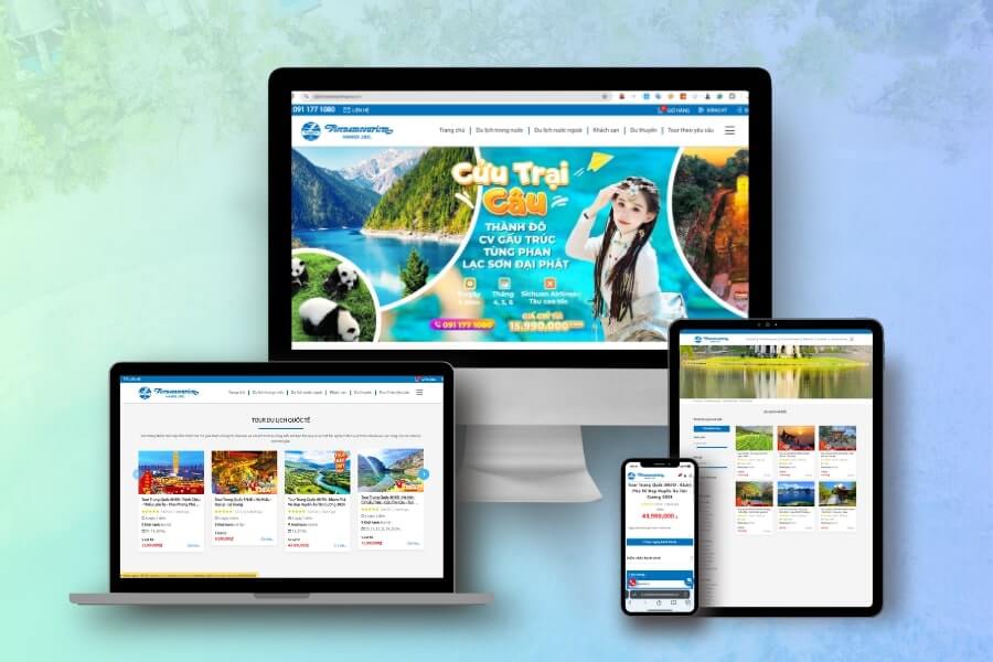 Giải pháp thiết kế website du lịch