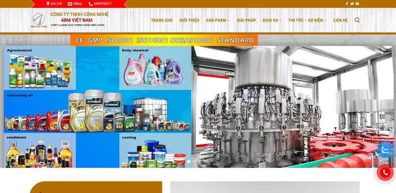 Trang chủ website ABM