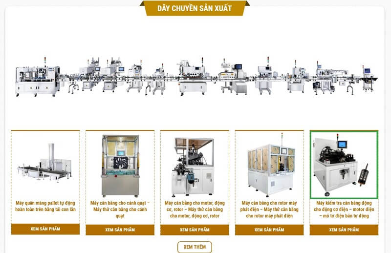 Danh sách sản phẩm ở trang chủ