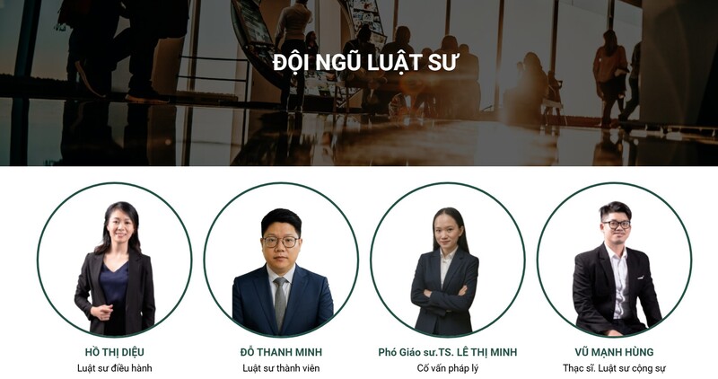 Trang đội ngũ luật sư
