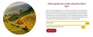 Trang chủ web bán nông sản chuẩn SEO