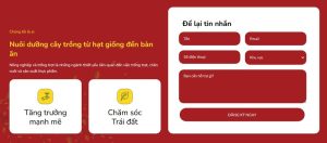 Form liên hệ nông nghiệp