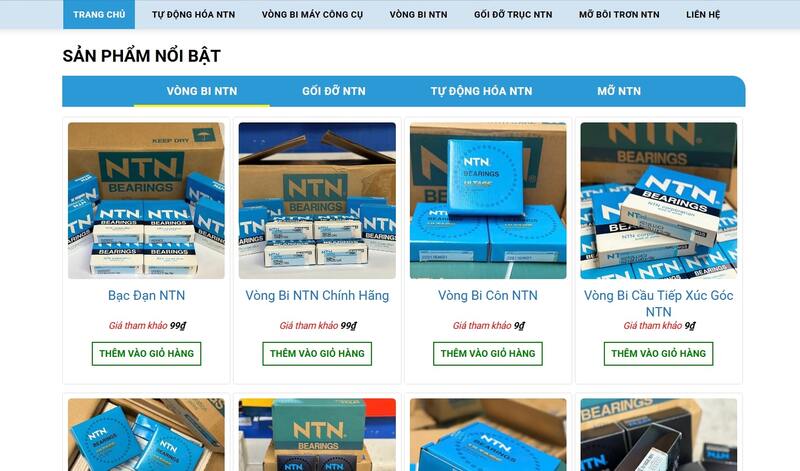 Tập trung 100% vào việc hiển thị sản phẩm