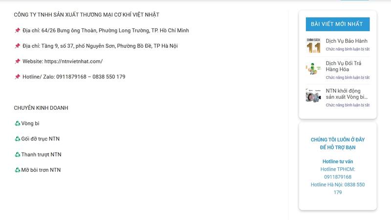 Giá trị thực tế mà website