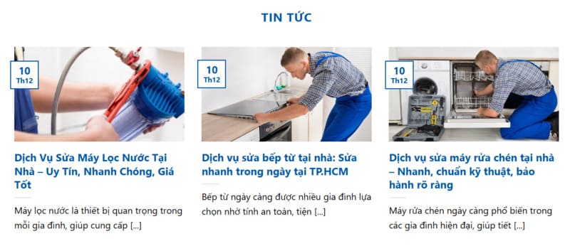 Tin tức Website sửa chữa điện máy Chợ Lớn