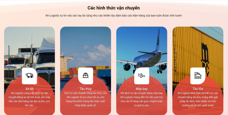 Tính năng Logistic